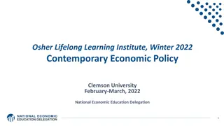 Contemporary Economic Policy at Osher Institute: Winter 2022
