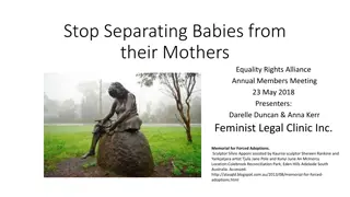 Stop Separating Babies from Mothers: Equality Rights Alliance Annual Meeting
