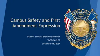 Campus Safety & First Amendment Expression Overview