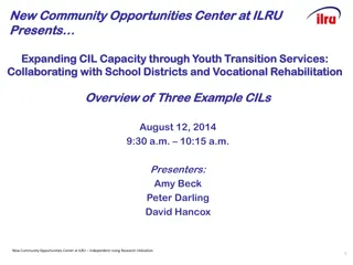 Expanding CIL Capacity through Youth Transition Services