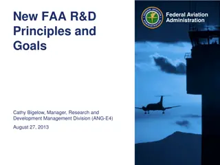 New FAA R&D Principles and Goals Overview