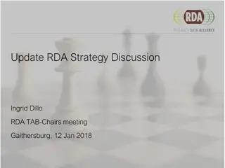 Update on RDA Strategy Discussion