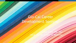 Glo-Cal Career Development Seminar Featuring Jesse Clark, MD, MSc