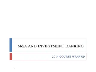 M&A and Investment Banking Course Overview