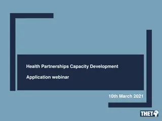 Health Partnerships Capacity Development Programme for UK Civil Society Organizations