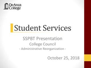 Administrative Reorganization for Budget Cuts at Student Services