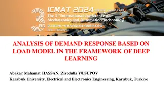Analysis of Demand Response Based on Load Model: Deep Learning Framework