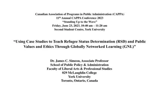 Using Case Studies to Teach Refugee Status Determination and Public Values