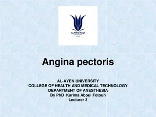 Vasodilators in Angina Pectoris Management