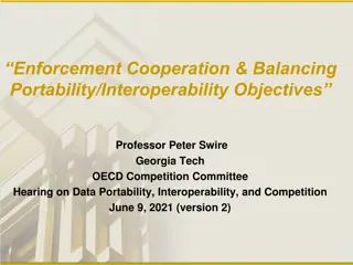 Enforcement Cooperation & Balancing Portability