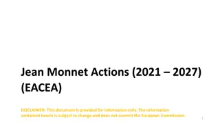 Jean Monnet Actions in Higher Education