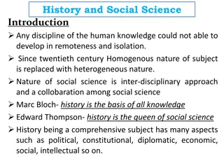 History and Social Science Development in the Twentieth Century