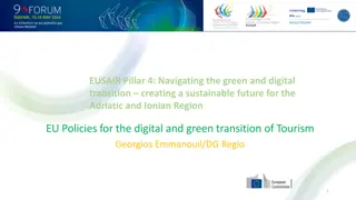 EU Policies for Green and Digital Tourism Transition