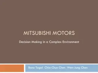 Decision Making in a Complex Environment at Mitsubishi Motors
