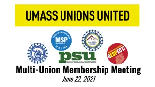 Multi-Union Membership Meeting Agenda June 22, 2021