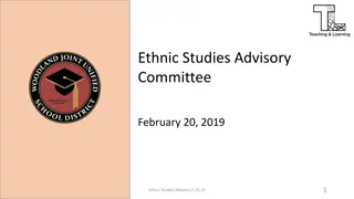 Ethnic Studies Advisory Committee - Role and Purpose