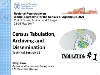 Regional Roundtable on 2020 Agricultural Census Tabulation