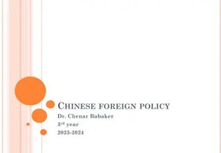 Chinese Foreign Policy by Dr. Chenar Babaker 2023-2024
