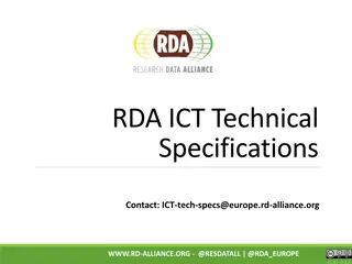 European ICT Technical Specifications and Standardisation
