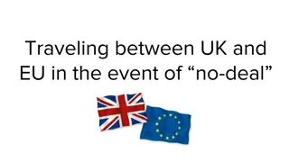 Traveling Between UK and EU in the Event of No-Deal - Impact on Citizens and Pet Travel