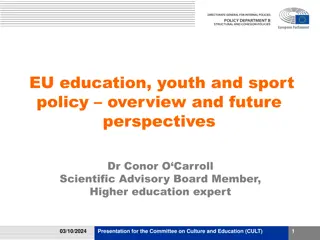 EU Education, Youth, and Sport Policy Overview