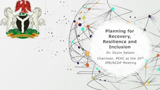 Planning for Recovery, Resilience, and Inclusion: Economic Developments and Sustainable Agenda