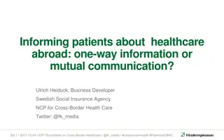 Informing Patients About Healthcare Abroad: Mutual Communication