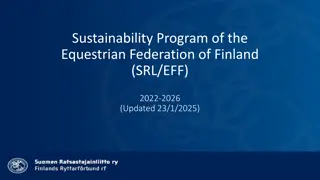 Sustainability Program of Equestrian Federation Finland