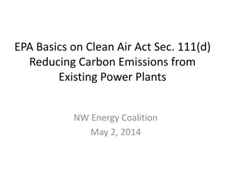 EPA's Efforts on Carbon Emissions from Power Plants