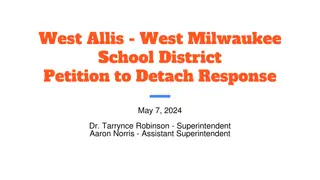 West Allis West Milwaukee School District Petition Response