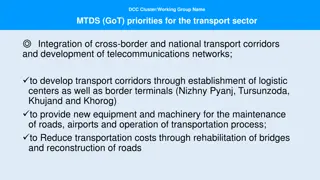 Priorities for Transport Sector Integration & Development
