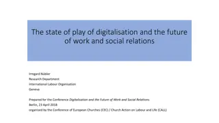 The State of Digitalisation and Future Work Relations