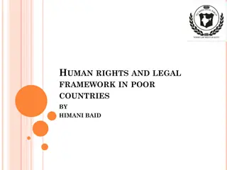 Human Rights and Legal Framework in Poor Countries