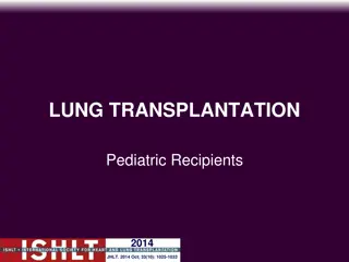 Pediatric Lung Transplantation in 2014