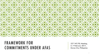 Framework for Commitments under AFAS at 52nd WC-FSL Meeting