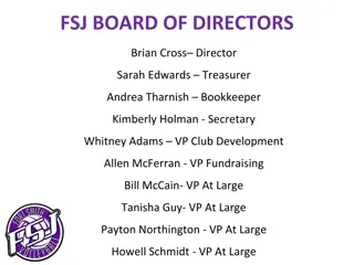 FSJ Board of Directors, Coaches, and Qualifications Information