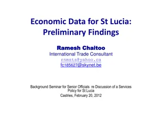 Preliminary Findings on St. Lucia's Economic Data