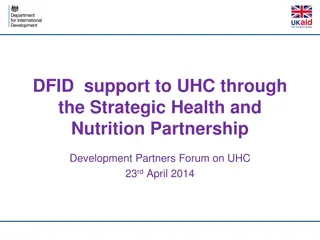 Support for Universal Health Coverage and DFID's Involvement