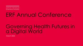 Governing Health Futures in a Digital World - ERF Annual Conference March 2022