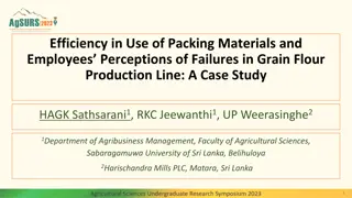Efficiency in Grain Flour Production Line: A Case Study on Packing Materials Use