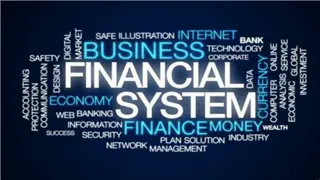 Overview of Financial System and Its Role