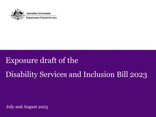 Background of Disability Services and Inclusion Bill 2023