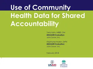 Community Health Data for Shared Accountability