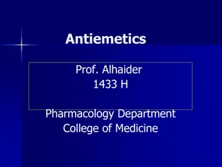 Antiemetics in Medicine