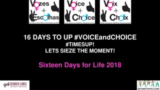 16 Days for Life: Gender Violence Campaign 2018