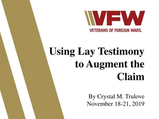 Lay Testimony in VA Claims: Understanding Criteria & Laws