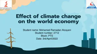 Impact of Climate Change on Global Economy