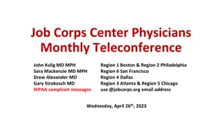 Monthly Teleconference