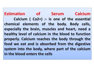 Calcium Levels in the Body