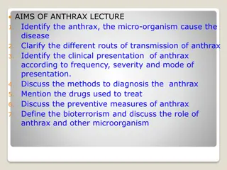 AIMS OF ANTHRAX LECTURE